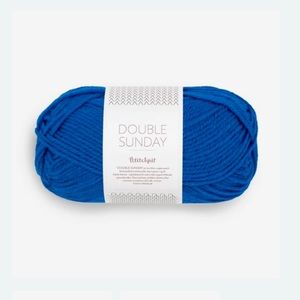 Double Sunday by Petiteknit Sandnes Garn - Electric Blue (3 skeins)